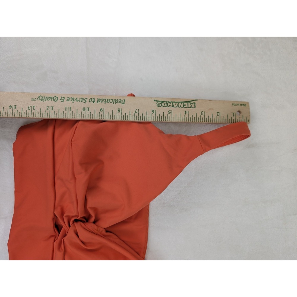 Halara Cool Touch Yoga Sports Bra XL Orange Cut Out Cropped Tank Top Padded - Picture 5 of 8